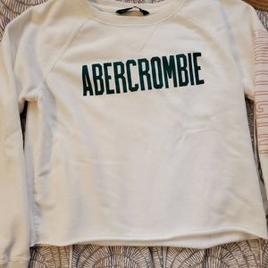 White Abercrombie crewneck Sweatshirt